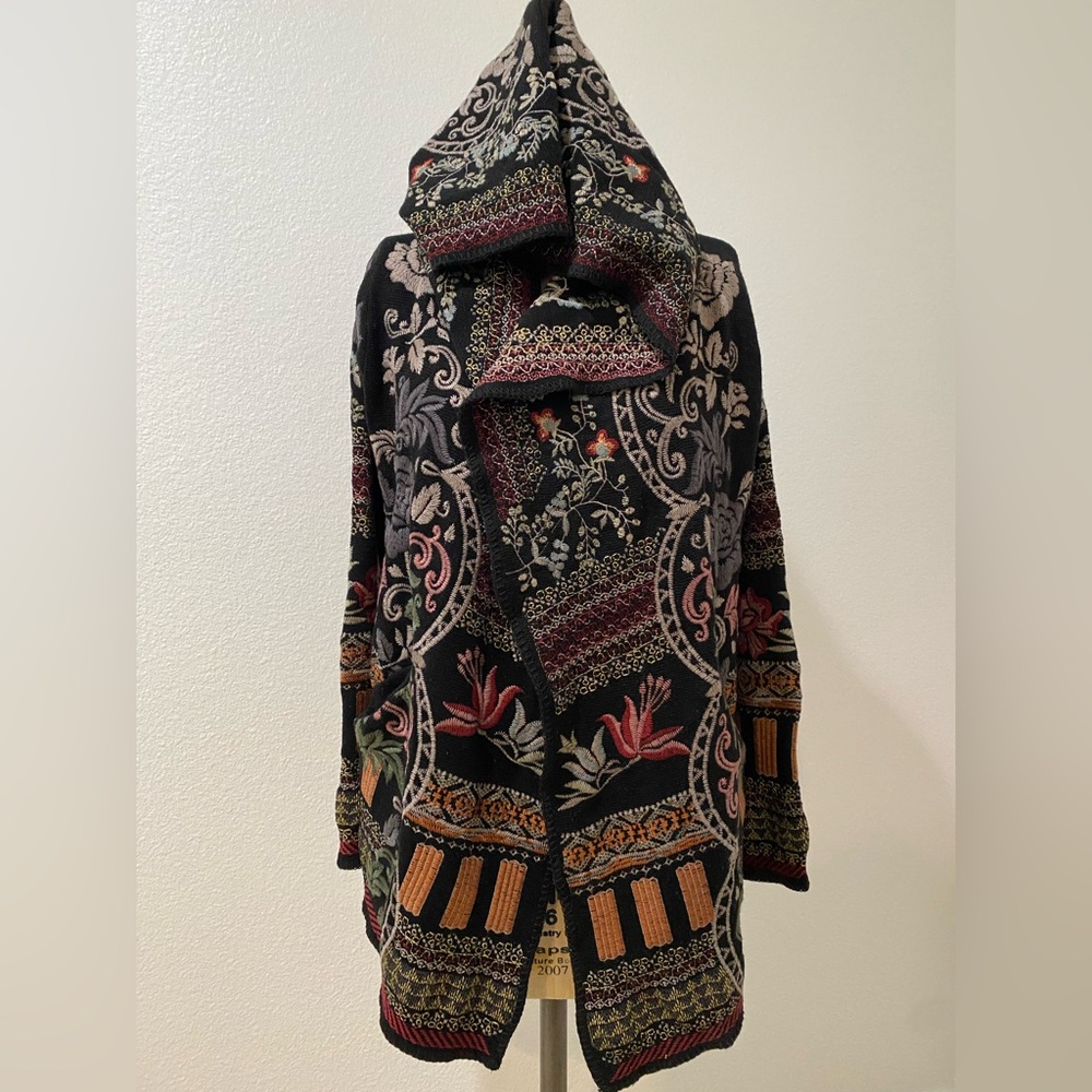 BIYA JOHNNY WAS ALABASTER CORDELIA SHORT HOODIE JACKET